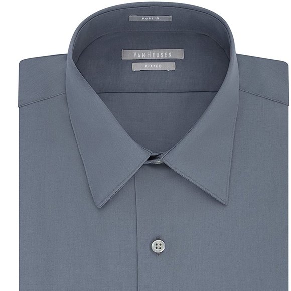 Men's Shirt Fitted Poplin 18" Neck 34"-35"… - Picture 5 of 6